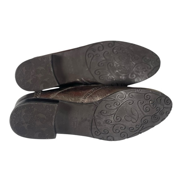 Brighton Women’s Eden Metallic Leather Lace Oxfords Size-8.5m Made in Brazil - Picture 7 of 10